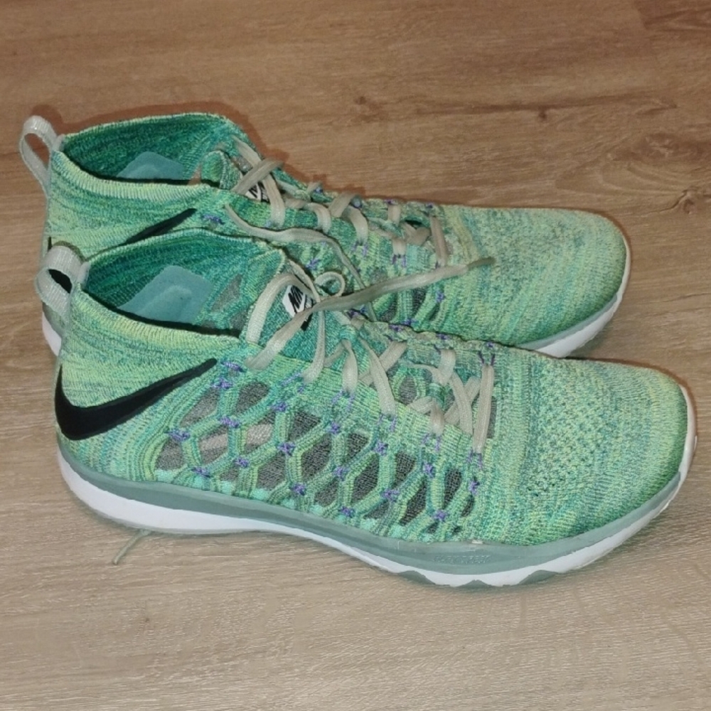 Nike Training Ultra Fast Mint and Black Knit Sneakers Men's Size 11.5